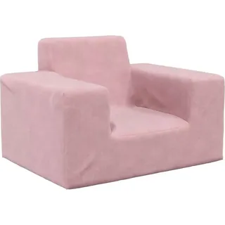 Kindersofa Rosa Weich Plüsch - Rosa