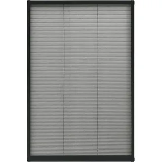 vidaXL Insektenschutz-Plissee für Fenster Aluminium Anthrazit 80x160cm - Grau