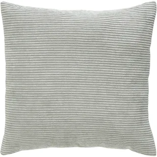 Andiamo Kissen Emy in Cord-Optik - Sofakissen mit Füllung Bezug - Zierkissen Dekokissen Kopfkissen 40 x 40 cm grau