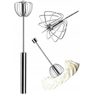 Küchen-Schwenkbesen für Schaum, klein silber 25,5 cm - Silber