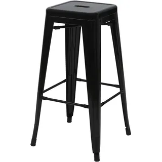 MCW Barhocker A73 120 x 40 x 45 cm Schwarz