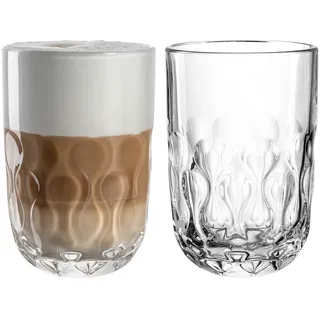 LEONARDO Gocce Latte Macchiato Glas 0,39 l 2 St.