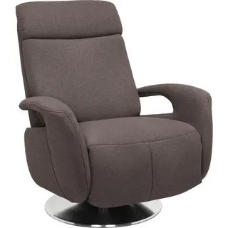 Beldomo System Relaxsessel , Braun , Metall , Uni , 84x109x88 cm , Made in Eu , Relaxfunktion , Wohnzimmer, Sessel, Relaxsessel