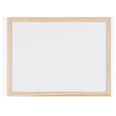 Bi-Office Budget Whiteboard mit Holzrahmen, trocken abwischbar, 5 Größen wählbar, 40 x 30 cm