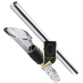 Intirilife Weinkühler Flaschenkühler Stab mit Ausgießer , Metall , 3.8 cm , Barzubehör & Weinzubehör, Barzubehör