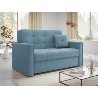 Mirjan24 Schlafsofa 2-Sitzer Blau