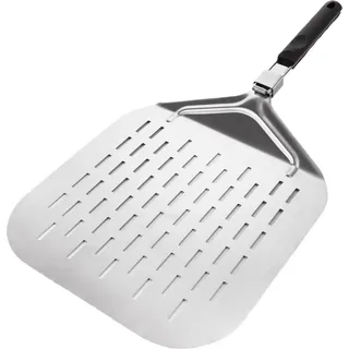 Edelstahl Pizzaschieber faltbar 32,7 x 6 x 42,5 cm Perforiert Silber