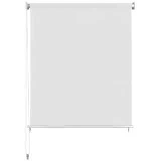 vidaXL Außenrollo Weiß 65 (B) x 140 (H) cm HDPE - Weiß