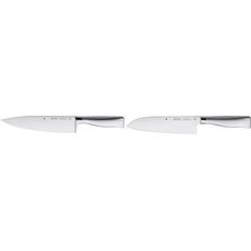 WMF Grand Gourmet Kochmesser 33,5 cm, Klinge 20 cm & Grand Gourmet Santoku Messer 32 cm, Made in Germany, Messer geschmiedet, Performance Cut, Spezialklingenstahl, Klinge 18 cm