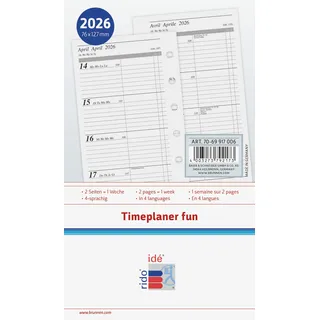 rido/idé Wochenkalendarium Timeplaner fun 2026 | A7