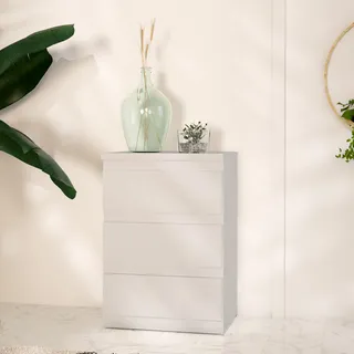 Forte Edmore 41,8 x 61,5 x 32,2 cm Grau / Weiß