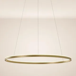 s.luce Ring 1-flg. Ø 120 cm rund Goldfarben Kunststoff/Metall