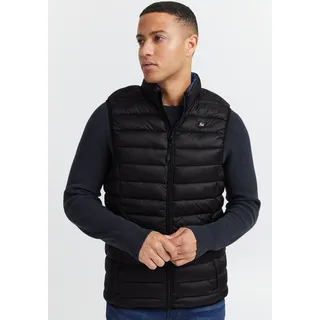 Steppweste BLEND "Vest Bhromsey", Herren, Gr. 3XL, schwarz, Web, Obermaterial: 100% Nylon, unifarben, schmal hüftlang, Westen Steppweste, schmale Passform, hochschließender Kragen, mit Reißverschluss