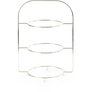 Villeroy & Boch Premium - Etagere Anmut 3-Stöckig, Gestell Für Teller, Kombinierbar Mit Speisetellern, Für Buffet, Brunch, Obst Oder Süßigkeiten, Anrichten, Frühstücksetagere, 3 Etagen, Edelstahl