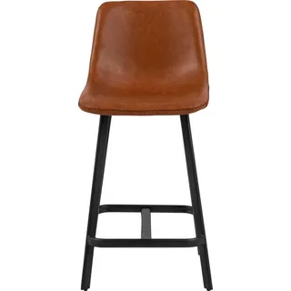 Actona GROUP Bistrostuhl »Ohio« (Set) 2 Stk.Sitz mit rechteckigen Stahlbeinen und Fußstütze, mehrere Variationen, braun