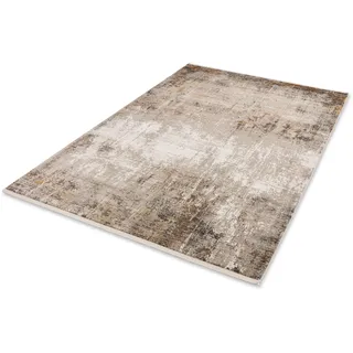 Astra »Gravina 241« rechteckig 8 mm Höhe seidiger Schimmer durch Viskose, Hoch Tief Struktur, Wohnzimmer,