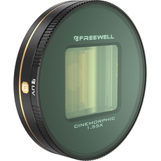 Freewell 1.55x Gold Anamorphotisches Objektiv Kompatibel mit Freewell Sherpa und Galaxy Cases - Verbessern Sie Ihre Mobile Cinematographie
