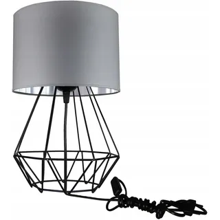 Moderne Lampe Schreibtischlampe Tischlampe Tischleuchte Nachttischlampe Leuchte Grau-Silber aus Serie N230 (N230-N1-GS) - Grau, Silber