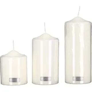 GILDE Stumpenkerze elfenbein 52185 - Beige