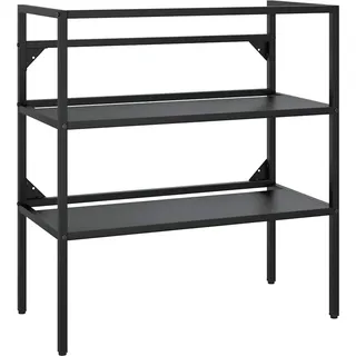 vidaXL Badezimmer Waschtischgestell Schwarz 79x38x83 cm Eisen - Schwarz