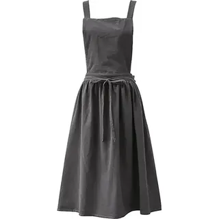 Bib-Schürze, Baumwoll-Leinen, Minimalistisches Design, A