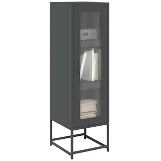 vidaXL Highboard Anthrazit 36x39x123 cm Kaltgewalzter Stahl