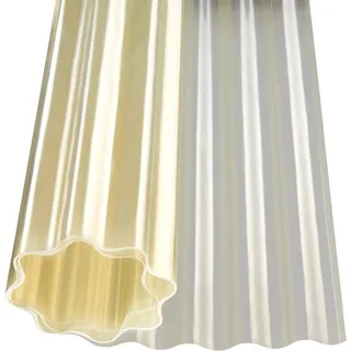 Polyesterwellbahn 76/18 Natur 100 cm x 500 cm