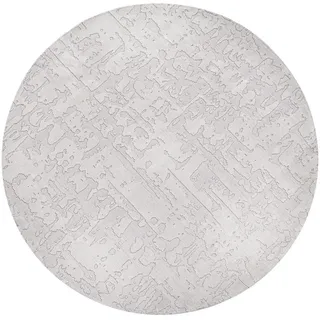 Louis De Poortere Teppich Tsingy Oyster Structures Baobab 240/240 cm , Grau , Textil , Uni , Rund , 240x240 cm , Oeko-Tex® Standard 100 , antistatisch, pflegeleicht, rutschfeste Unterfläche, für Fußbodenheizung geeignet, UV-beständig, waschbar , Teppiche und Böden, Teppiche