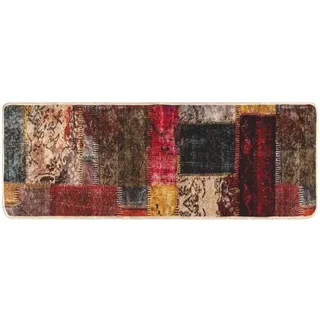 vidaXL Teppichläufer MARSA Mehrfarbig 100 x 350 cm Polyester und PVC