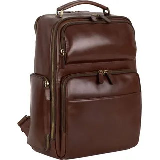 LEONHARD HEYDEN Laptoprucksack Rucksack mit Laptopfach Cambridge Bus Backpack Redbrown braun - Braun