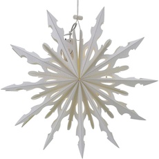 Bild von Dekostern »Weihnachtsstern, Weihnachtsdeko«, (1 St.), Papierstern, LED Stern, batteriebetrieben, Ø 40 cm, weiß