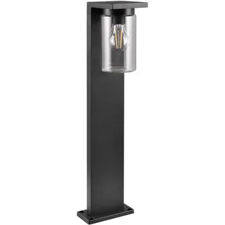 Trio Sockelleuchte Aluminium 65,0 cm inkl. Dämmerungssensor schwarz