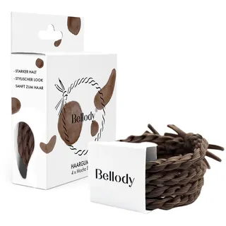 Bellody Original Haargummis Mocha Brown 4 Stück