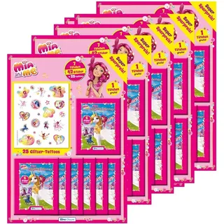 Mia and Me - Serie 8 - Mias Magische Einhörner - Sammelsticker - 5 Multipack