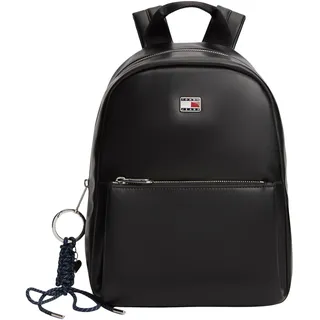Tommy Jeans Damen Tjw City Charm Dome Backpack Aw0aw18579 Rucksack, Black (Black)