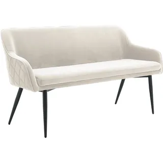 SalesFever Sitzbank Komfortable Sitzbank Creme 160 x 85 x 61 cm