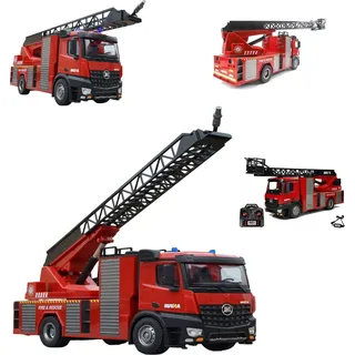 COIL RC-Auto, RC-Feuerwehr, RC Ferngesteuertes, Feuerwehrauto, HUINA 1561, 1:14, Frequenz: 2,4 GHz, LED, Sound, Steuerkanäle: 22 Kanäle, Rot - Rot