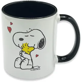 ONOMATO! Peanuts Snoopy Woodstock Tasse, Keramik Kaffeetasse 330 ml, Teetasse mit Cartoon-Motiv, Peanuts Geschenke Tasse für Damen, Herren und Kinder zu Weihnachten