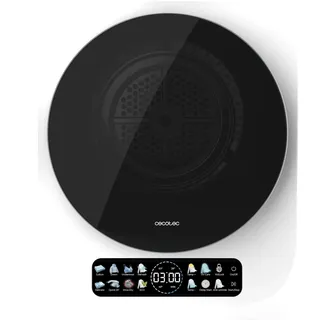 Cecotec Kompakter Ablufttrockner 3 kg Bolero DressCode Dry 3400V, 8 Programme, Klasse G, Intelligente Automatische Trocknung, FullColor Display, UV Care Funktion, Dry Shoe Pro und Delay Start, Weiß