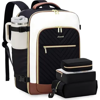 Handgepäck Rucksack 40L Damen Laptop Reisetasche Wasserdicht