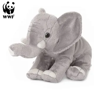 WWF Plüschtier Elefant (Rüssel hoch, 18cm) lebensecht Kuscheltier Stofftier