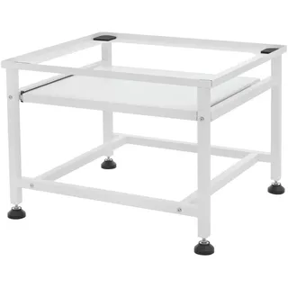 ML-Design Waschmaschinen-Untergestell mit Ablage, Weiß, 62,5 x 50,1 x 40,5 cm