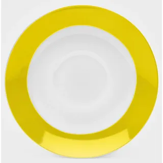 van Well Untertasse »Vario« Porzellan, spülmaschinen- und mikrowellengeeignet, Ø 14,5 cm, gelb