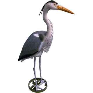 UBBINK Teichfigur Reiher 87 cm Grau/Weiß