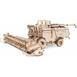 EWA Eco-Wood-Art - 3D-Holzpuzzle für Jugendliche und Erwachsene, 14+ - GETREIDEERNTEMÄHDRESCHER GH800 - DIY-Bausatz, Selbstmontage, kein Kleber erforderlich - 864 Stück, Natürlich