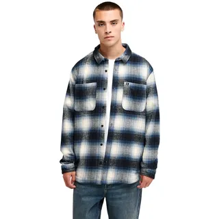 QUIKSILVER Langarmhemd Kariert Blau M