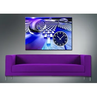 3941 Dixtime Designer Wanduhr, Wanduhren, Moderne Bürouhr 70cm x 100cm