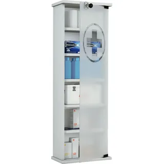 VCM Medizinschrank Arzneischrank Gusal - Weiß