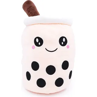 Buzz - Kuscheltier - Boba - Bubble Tea - Kawaii - Groß - Beige - 50 cm