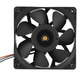 Richer-R Antminer Lüfter, DC 12V 2.7A 6000RPM Lüfter Ersatz 4 Pin Stecker Kühlung Gehäuselüfter für Antminer S7 S9 Schwarz